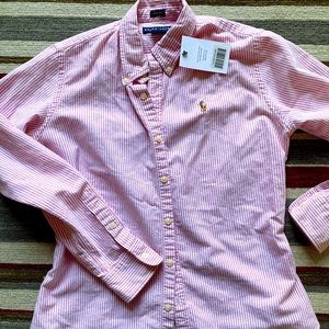 New Ralph Lauren Blue Label Cotton Shirt - M/8